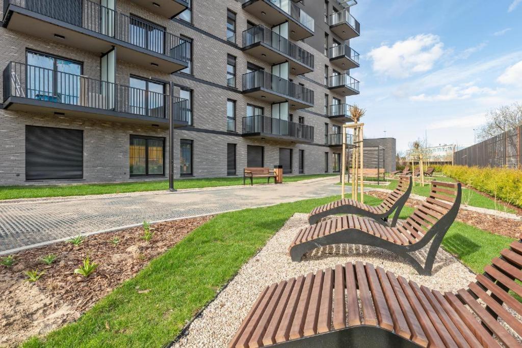 Gdansk Nad Motlawa Nowy Apartament Nadmotlawie Bagian luar foto